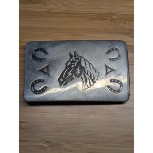 VINTAGE CHAMBERS BELT CO. BUCKLE HORSE HEAD SHOES